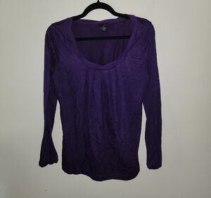 Willi Smith Deep Purple Blouse